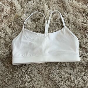 White Women's Sports Bra